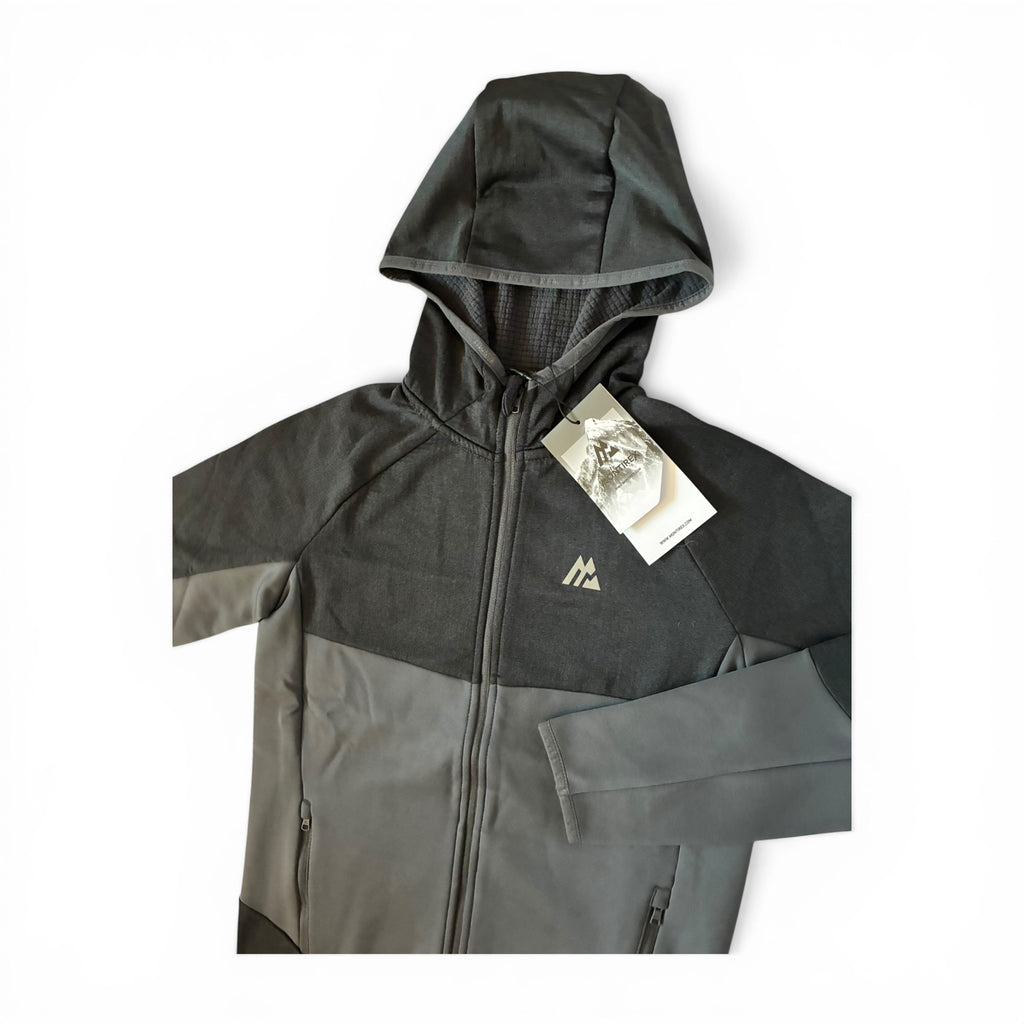 Montirex Junior Longitude Gridded Poly Hoodie & Rush Running Pant Tracksuit Set