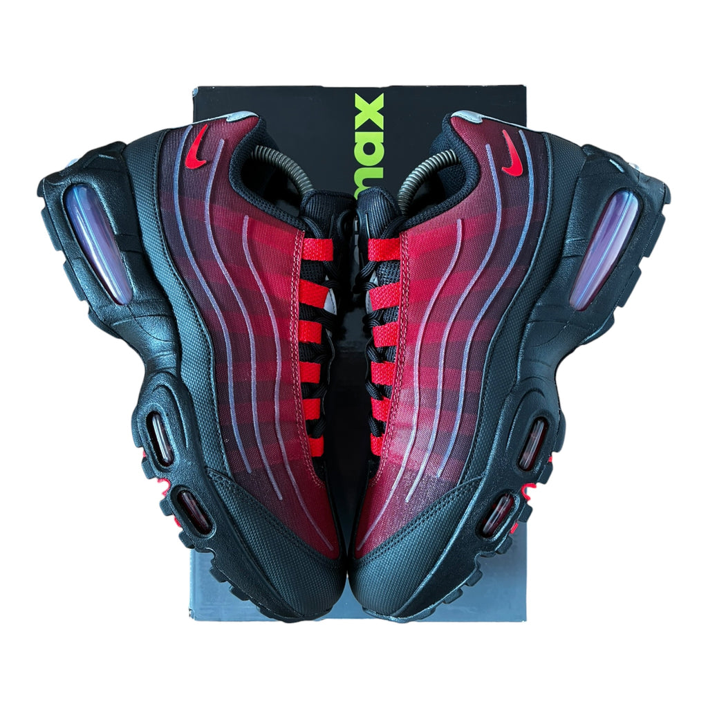 Nike Air Max 95 Big Bubble Tech Black/University Red-Tough Red