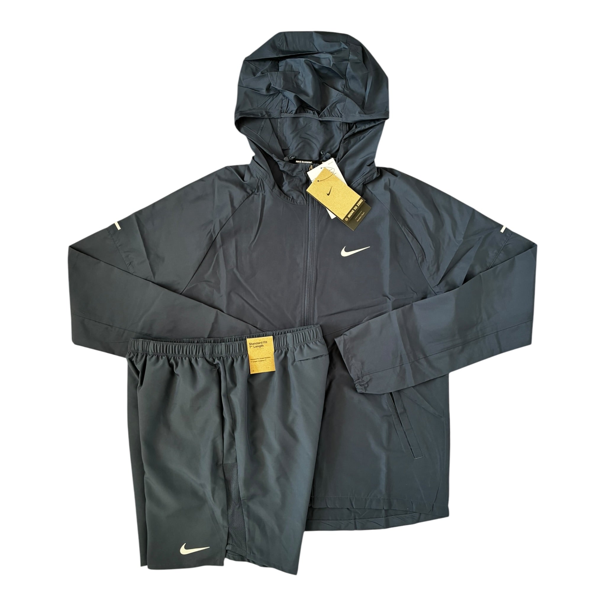 Nike Miler Repel UV Windrunner Jacket & Shorts Set