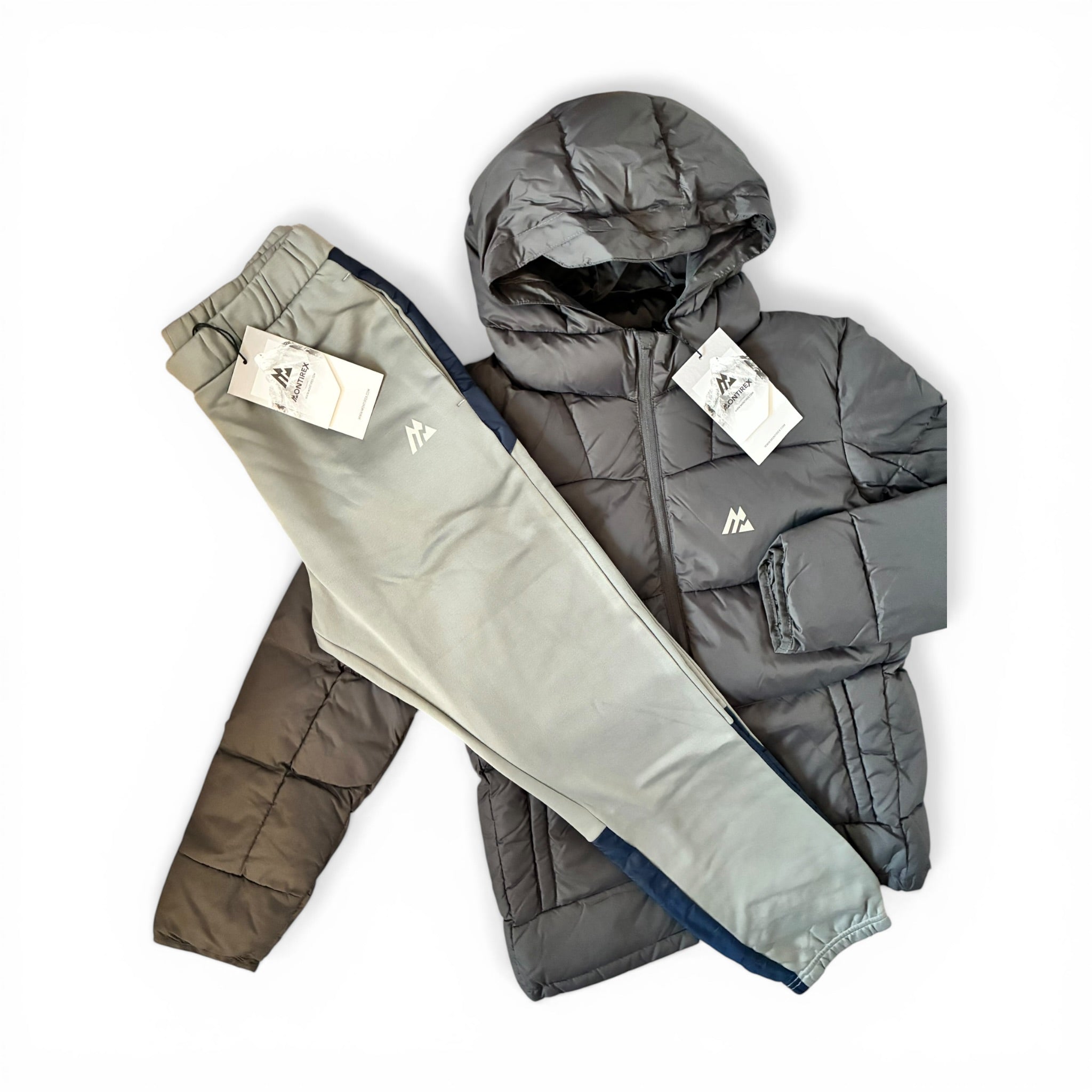 Montirex Junior Elevation Down Jacket & Mesa Fleece Jogger Set