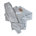 Asics Logo Fleece Tracksuit Set – Grey Heather