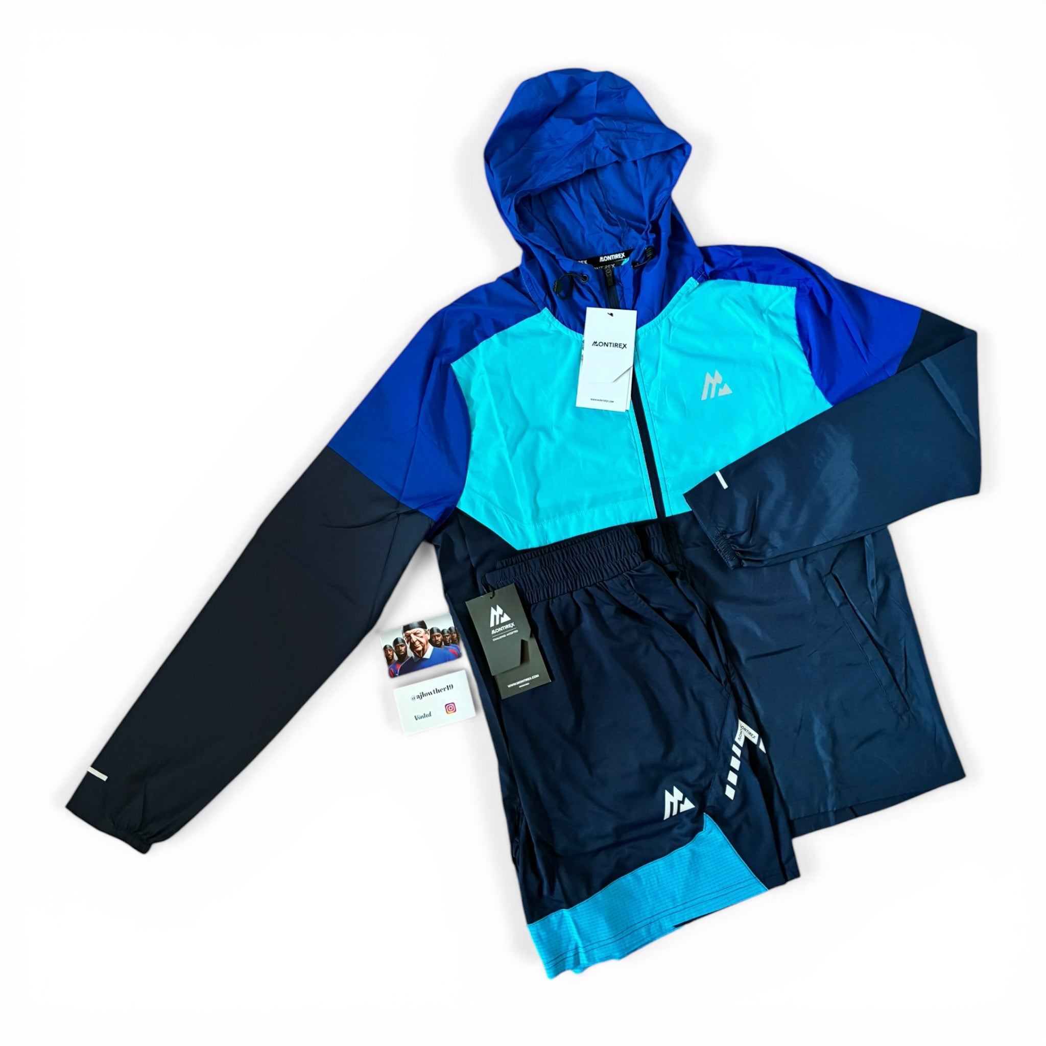 Montirex Trek 2.0 Windbreaker & Vector T-Shirt & Shorts Set