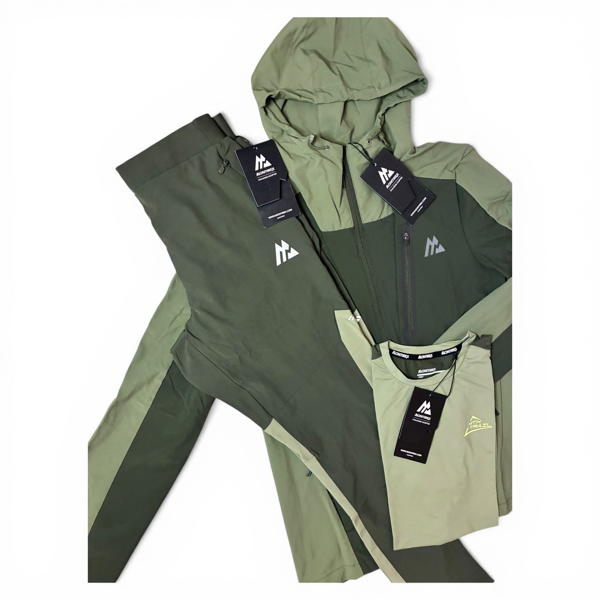 Montirex Torrent Windbreaker Vector 2.0 Tracksuit Pant & Trail T-Shirt Set