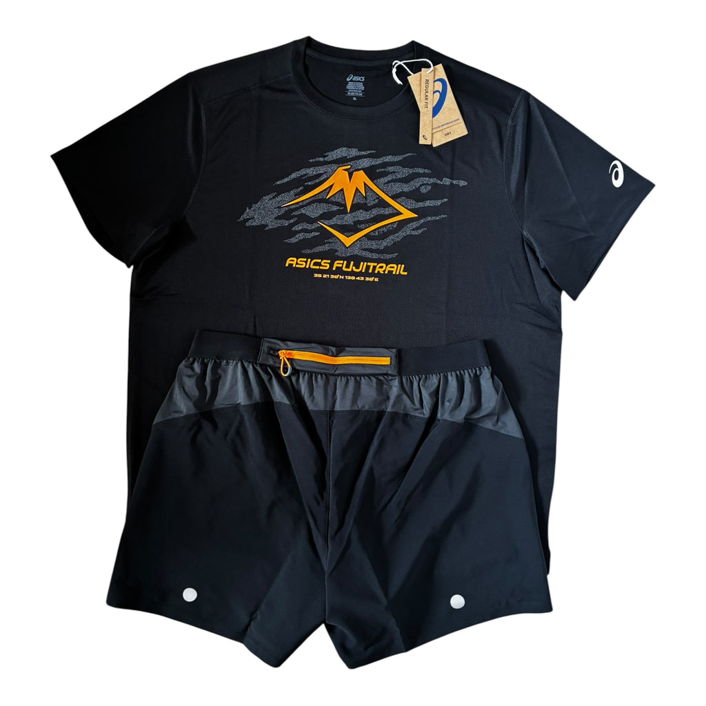 Asics Fujitrail T-Shirt & Shorts Set
