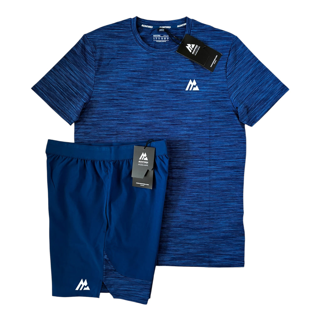 Montirex Trail 2.0 T-Shirt & Shorts Set – Agency/Oceanic/Mariana Navy Blue