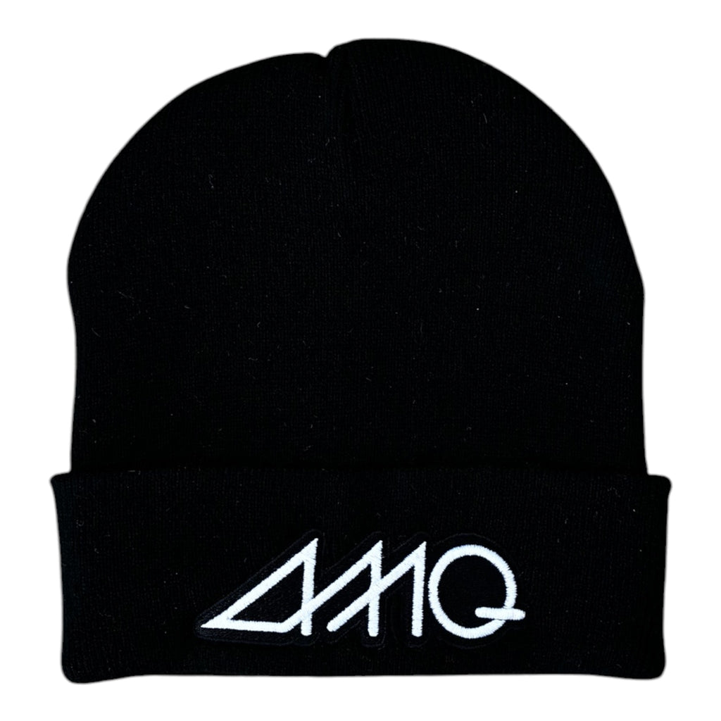 AMQ Winter Beanie Hat – Black/White – 2 for £45