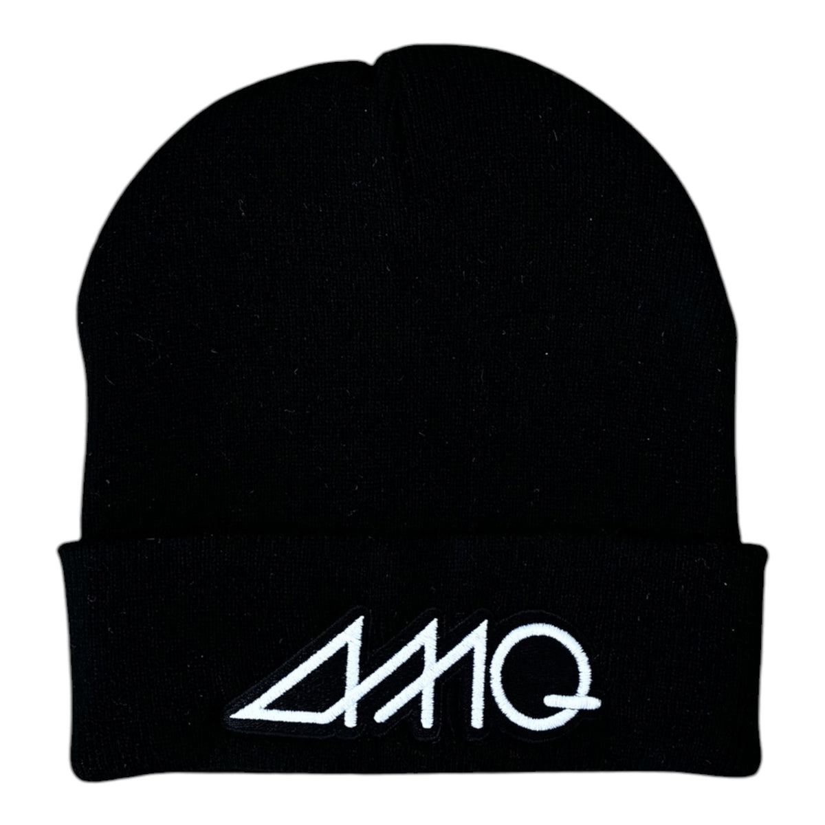 AMQ Winter Beanie Hat – Black/White – 2 for £45
