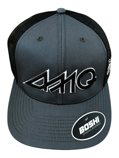 AMQ Grey/Black Racing Cap – 2 For £75