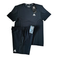 Montirex Pulse Seamless T-Shirt & Shorts Set – Black/Asphalt Grey
