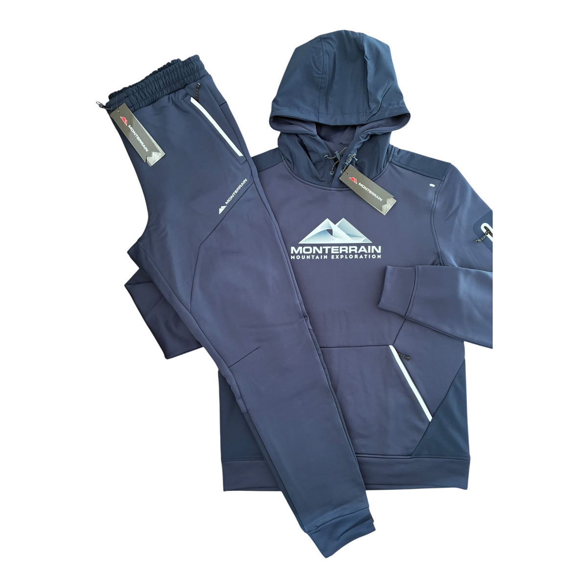Monterrain Speed 2.0 Poly Fleece Tracksuit Set – Black Iris/Navy Blue