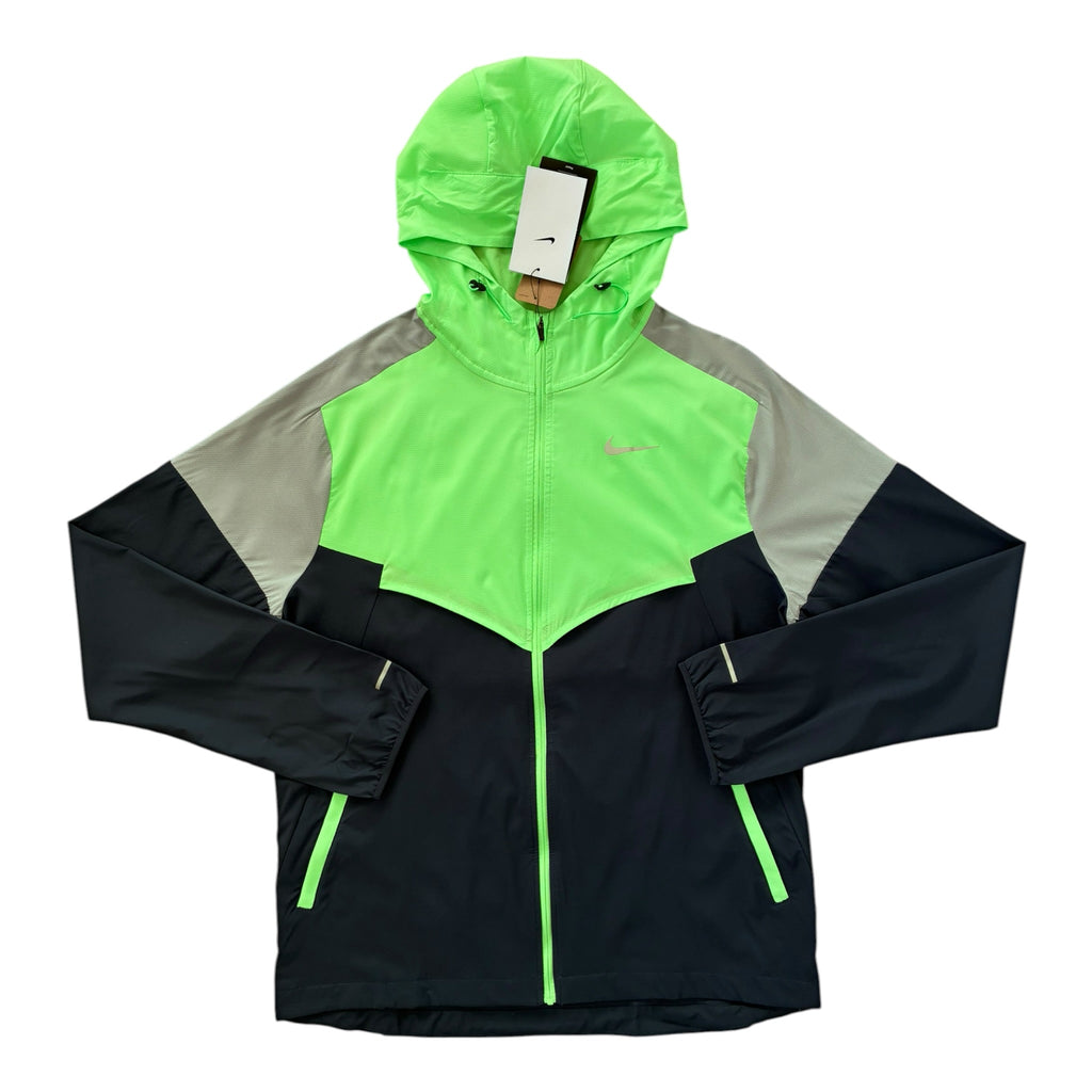 Nike Miler Repel Impossibly Light Windbreaker & Shorts Set – Midnight Navy/Illusion Green/Wolf Grey