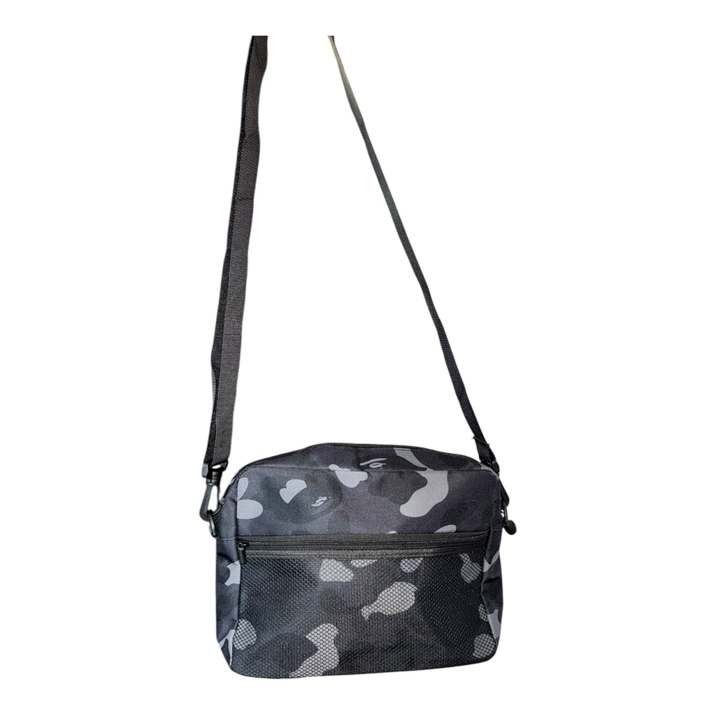 BAPE A Bathing Ape Shoulder Bag Camo Black