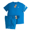 Asics Icon T-Shirt & Shorts Set – Aegean Blue/Cream