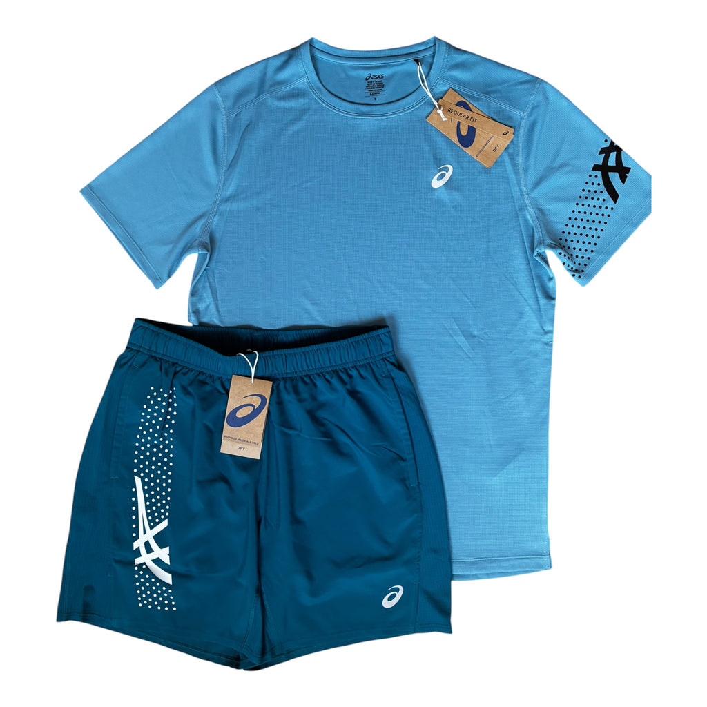 Asics Icon SS T-Shirt & Shorts Set