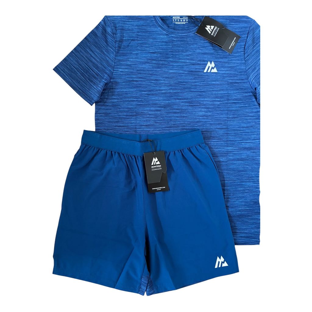 Montirex Trail 2.0 T-Shirt & Shorts Set – Agency/Oceanic/Mariana Navy Blue