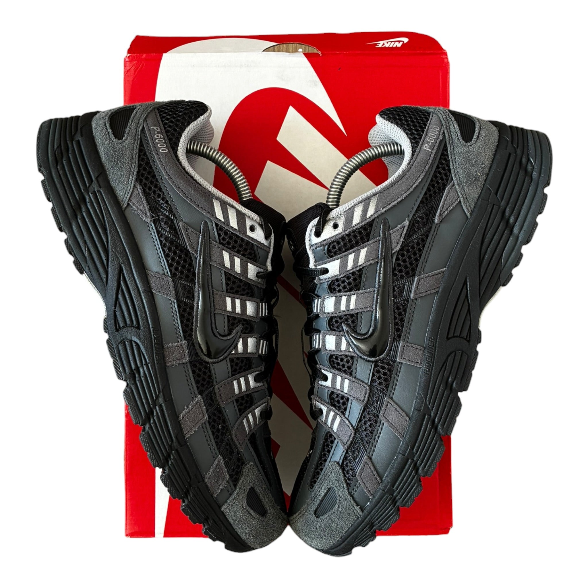 Nike P-6000 Black/Anthracite Chrome Suede