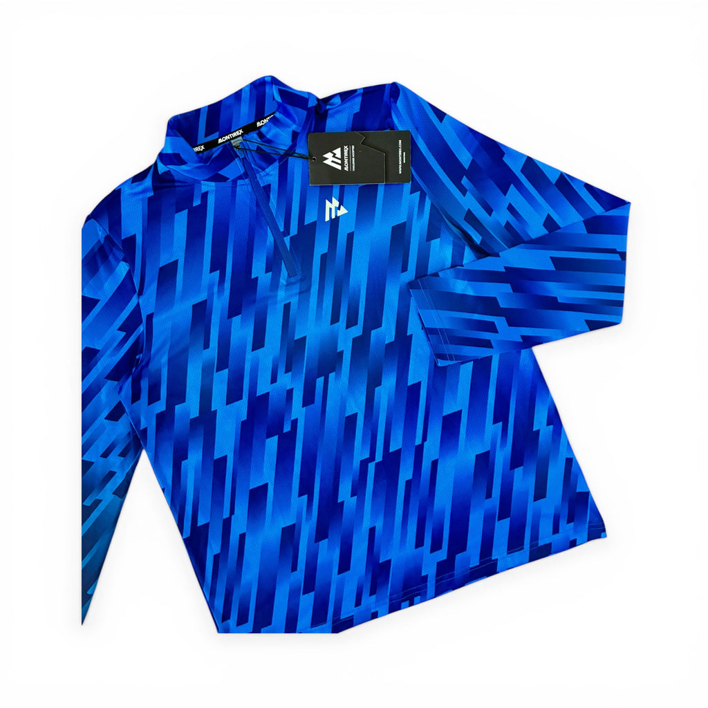 Montirex Junior Steele Printed 1/4 Zip & Storm Outdoor Pant Tracksuit Set