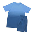 Cora X Bennett's Seamless Performance T-Shirt & Shorts Set – Blue
