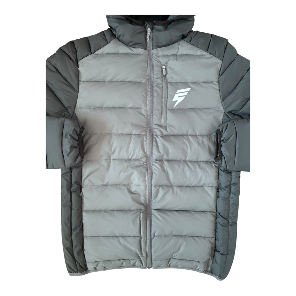Elude Delta Puffer Coat – Coal Grey/Black