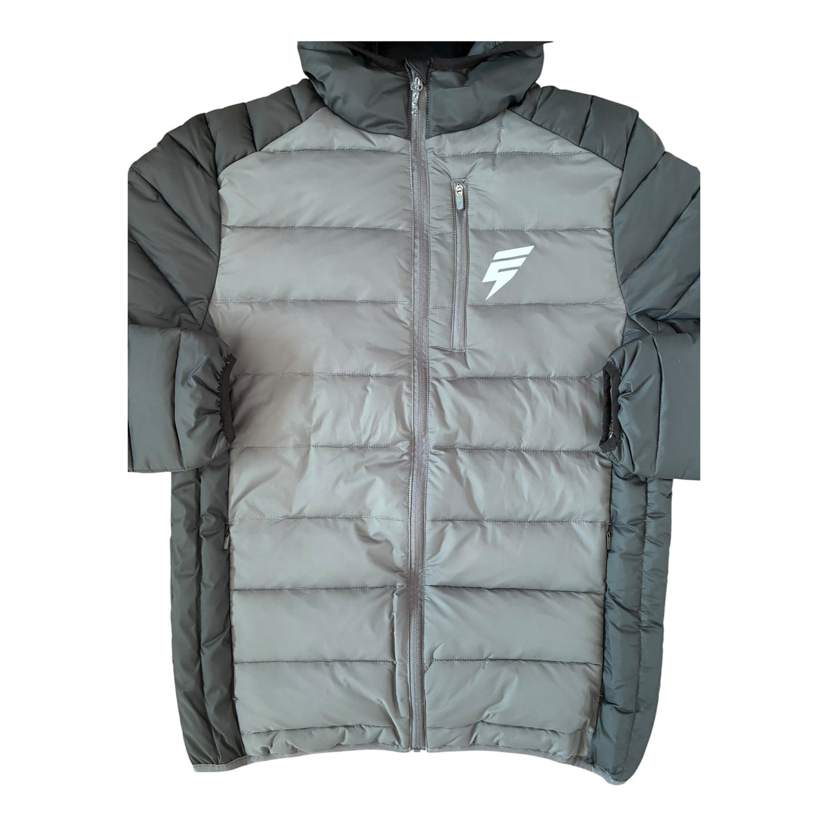 Elude Delta Puffer Coat – Coal Grey/Black