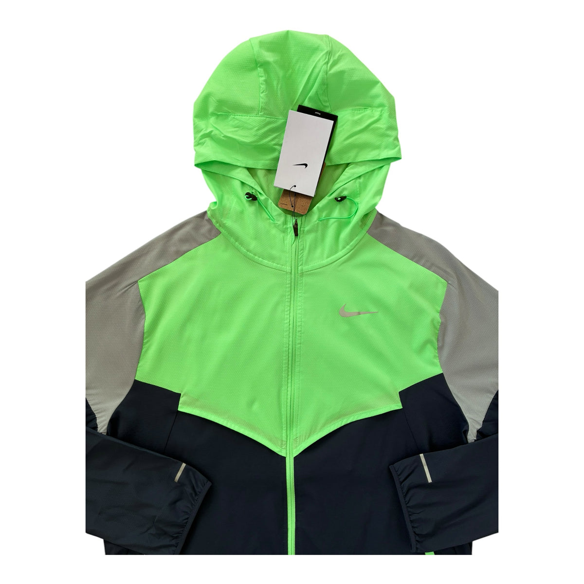 Nike Miler Repel Impossibly Light Windbreaker & Shorts Set – Midnight Navy/Illusion Green/Wolf Grey