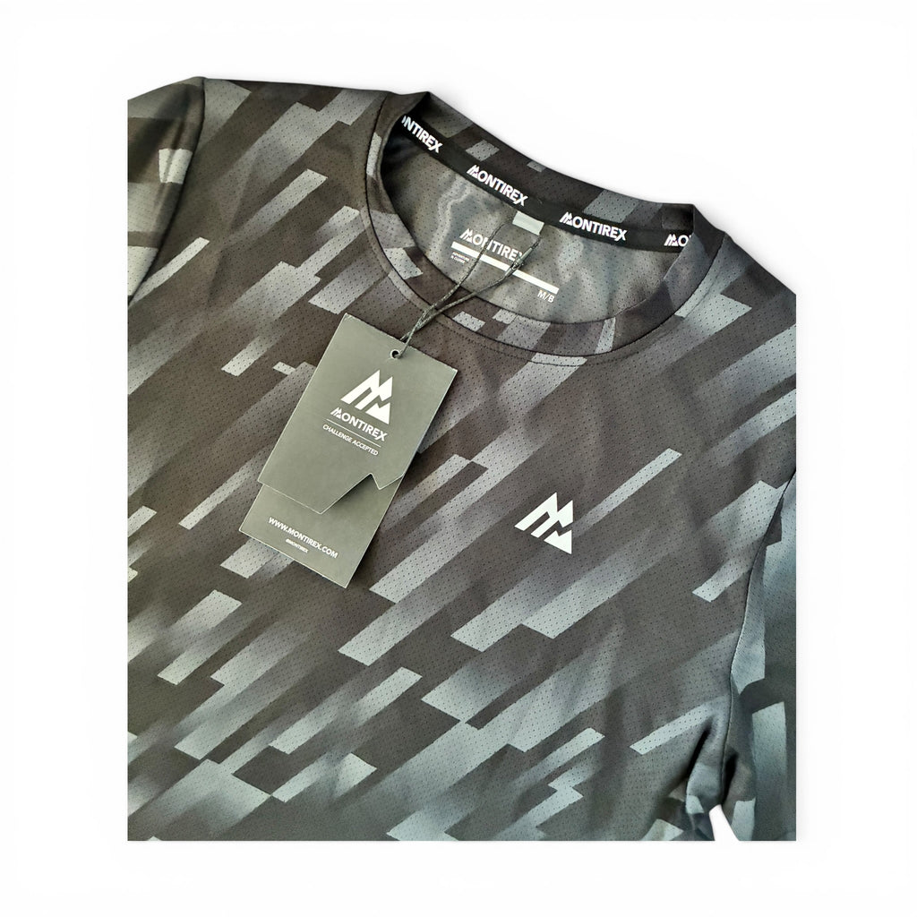 Montirex Junior Steele Printed T-Shirt & Rush Running Tracksuit Pant Set