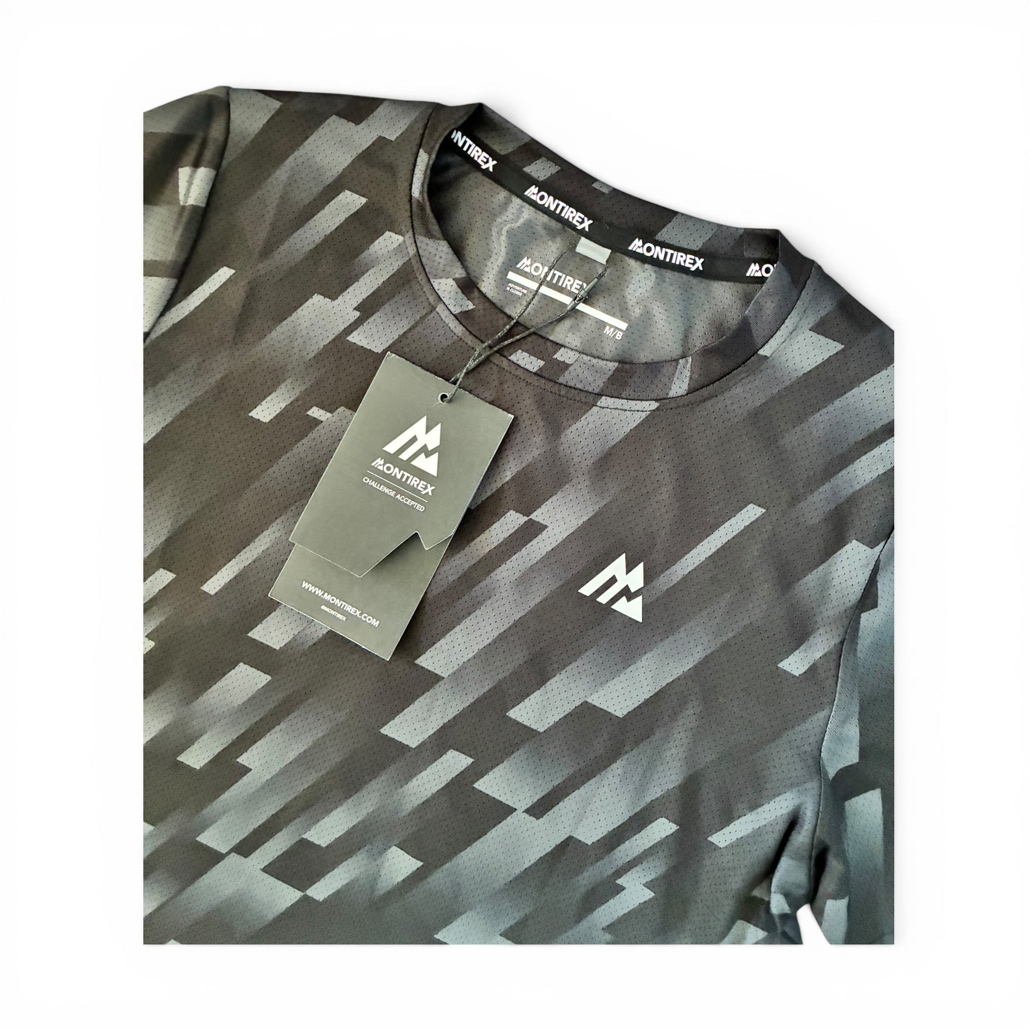 Montirex Junior Steele Printed T-Shirt & Rush Running Tracksuit Pant Set