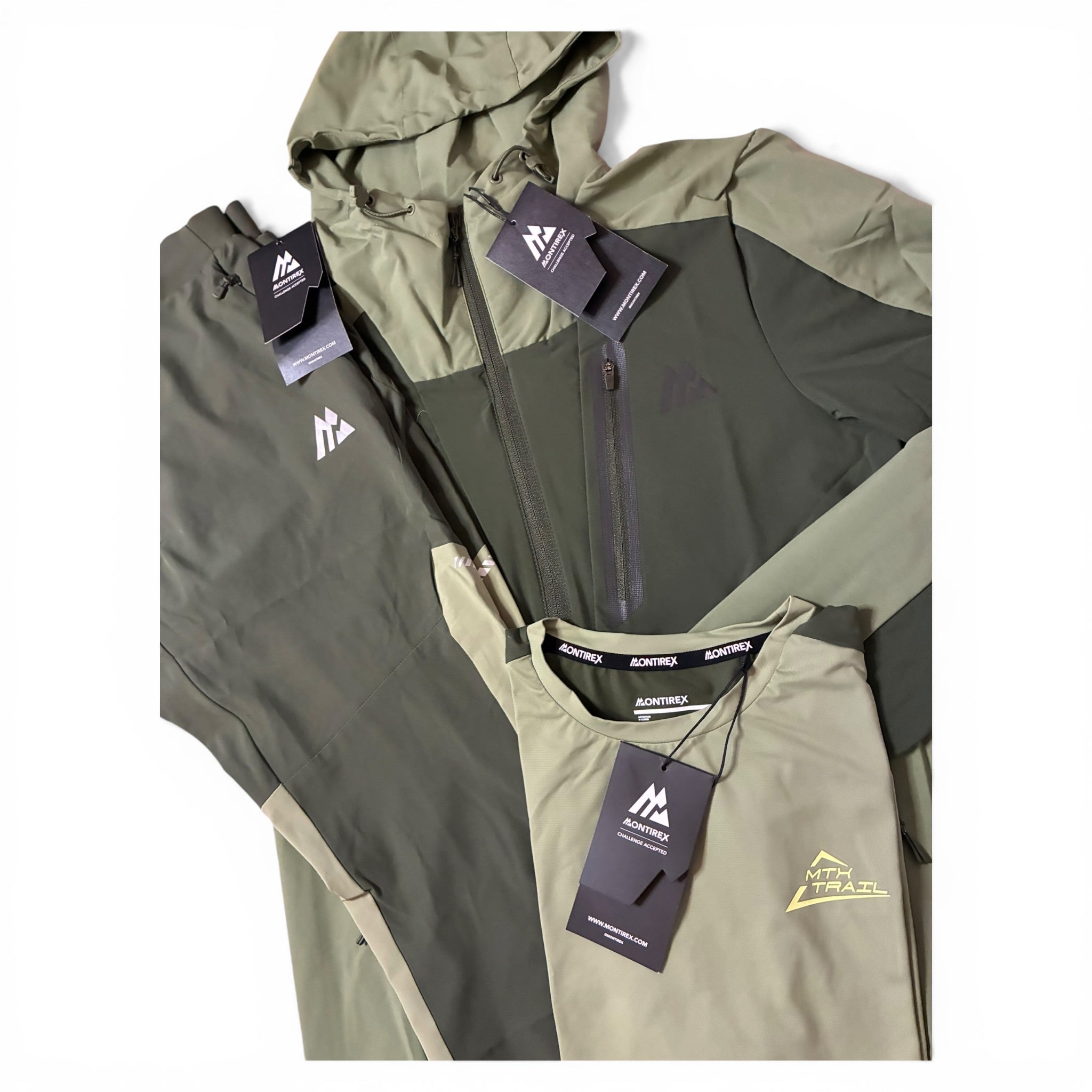 Montirex Torrent Windbreaker Vector 2.0 Tracksuit Pant & Trail T-Shirt Set