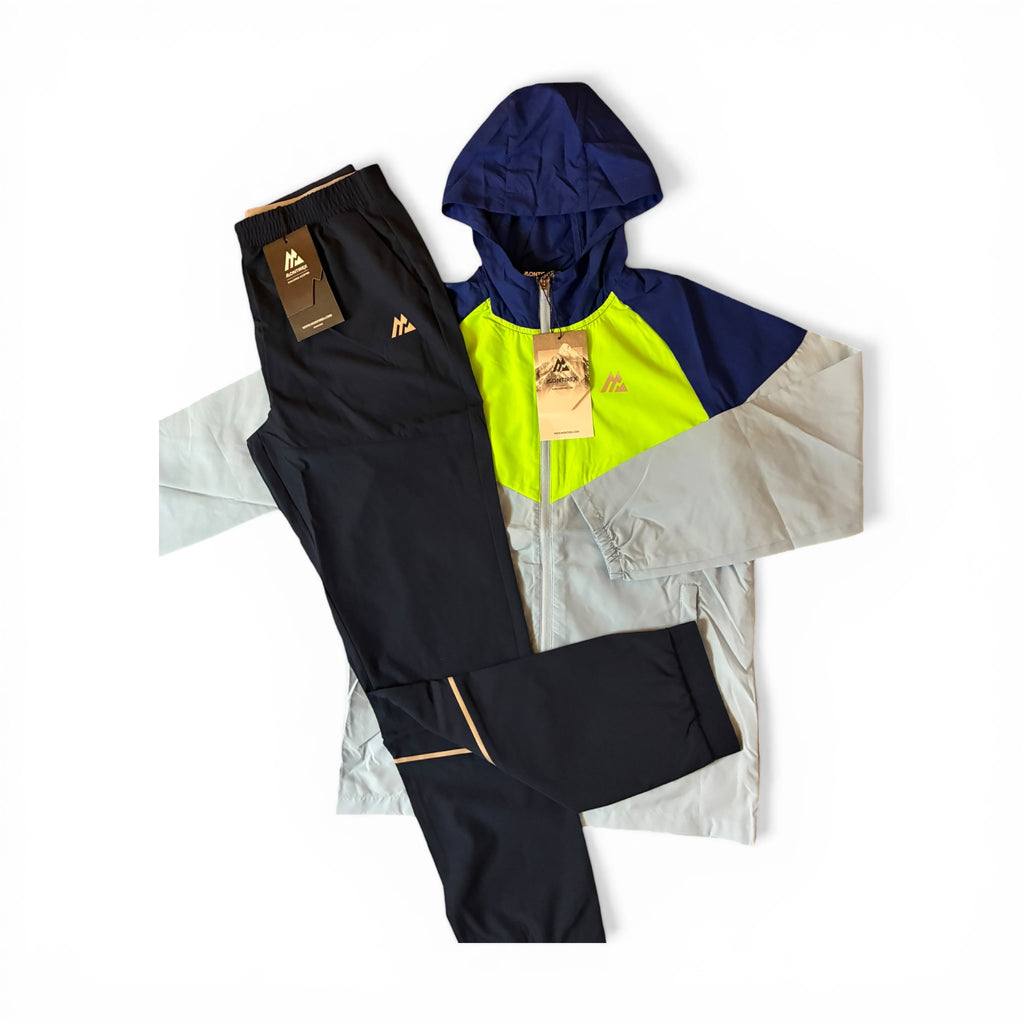 Montirex Junior Velocity Windbreaker Jacket & Track 2.0 Pant Tracksuit Set