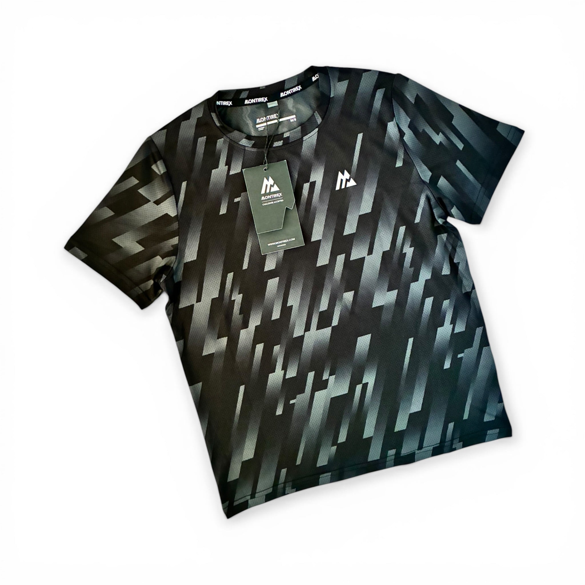 Montirex Junior Steele Printed T-Shirt & Rush Running Tracksuit Pant Set
