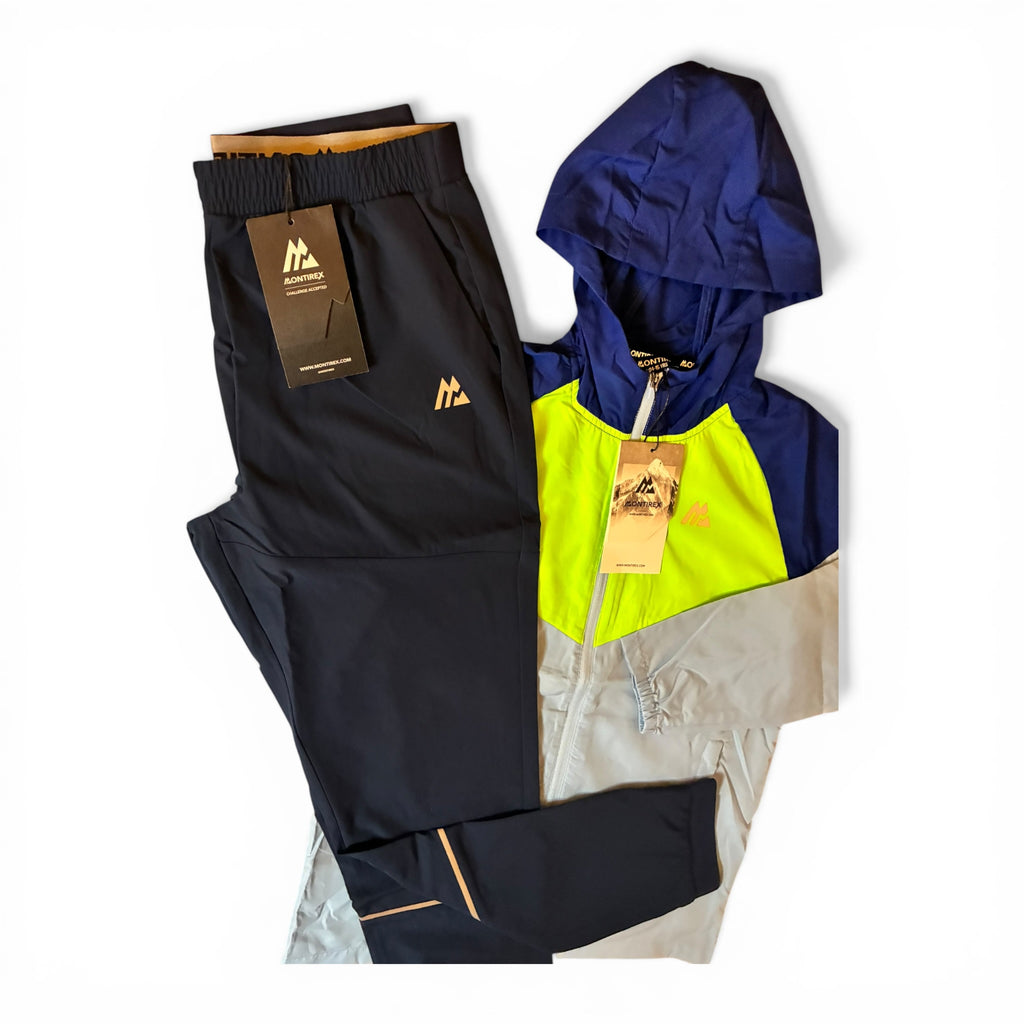 Montirex Junior Velocity Windbreaker Jacket & Track 2.0 Pant Tracksuit Set