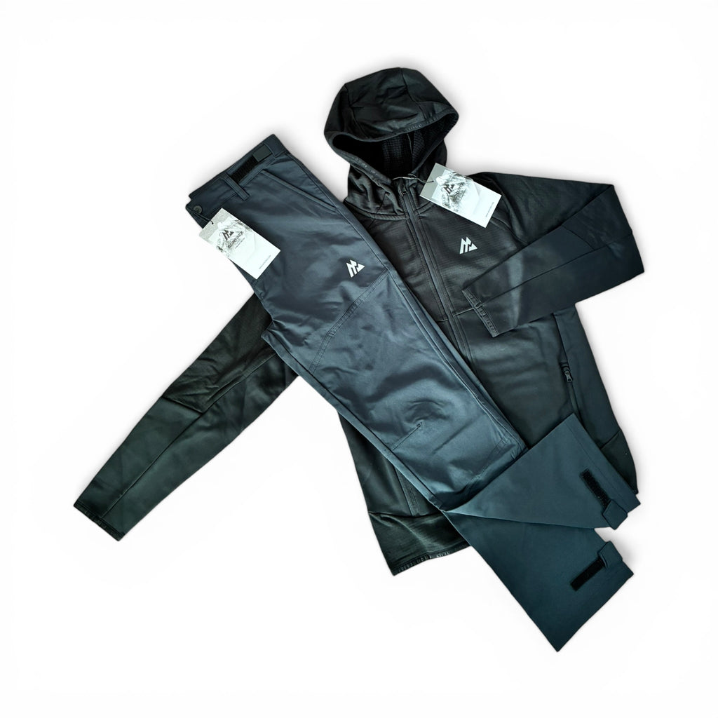 Montirex Junior Longitude Gridded Poly Hoodie & Storm Outdoor Pant Tracksuit Set