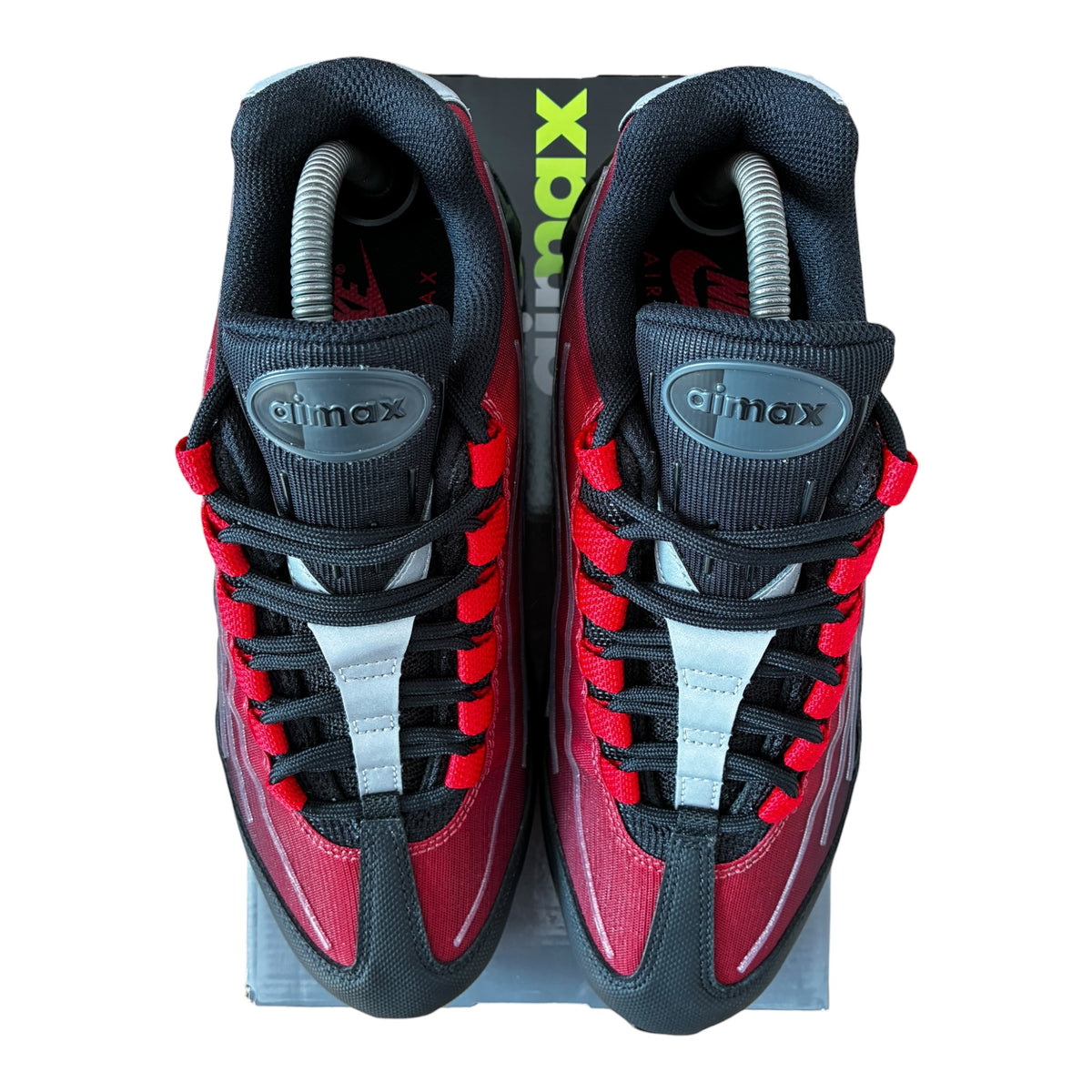Nike Air Max 95 Big Bubble Tech Black/University Red-Tough Red
