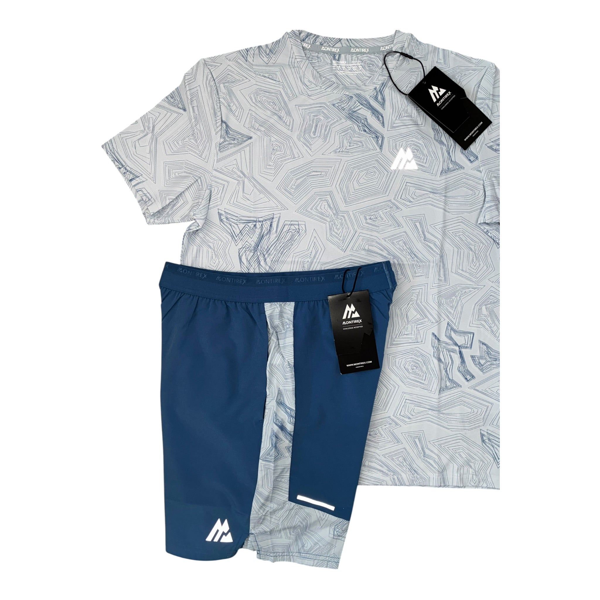 Montirex Geo M Print T-Shirt & Shorts Set
