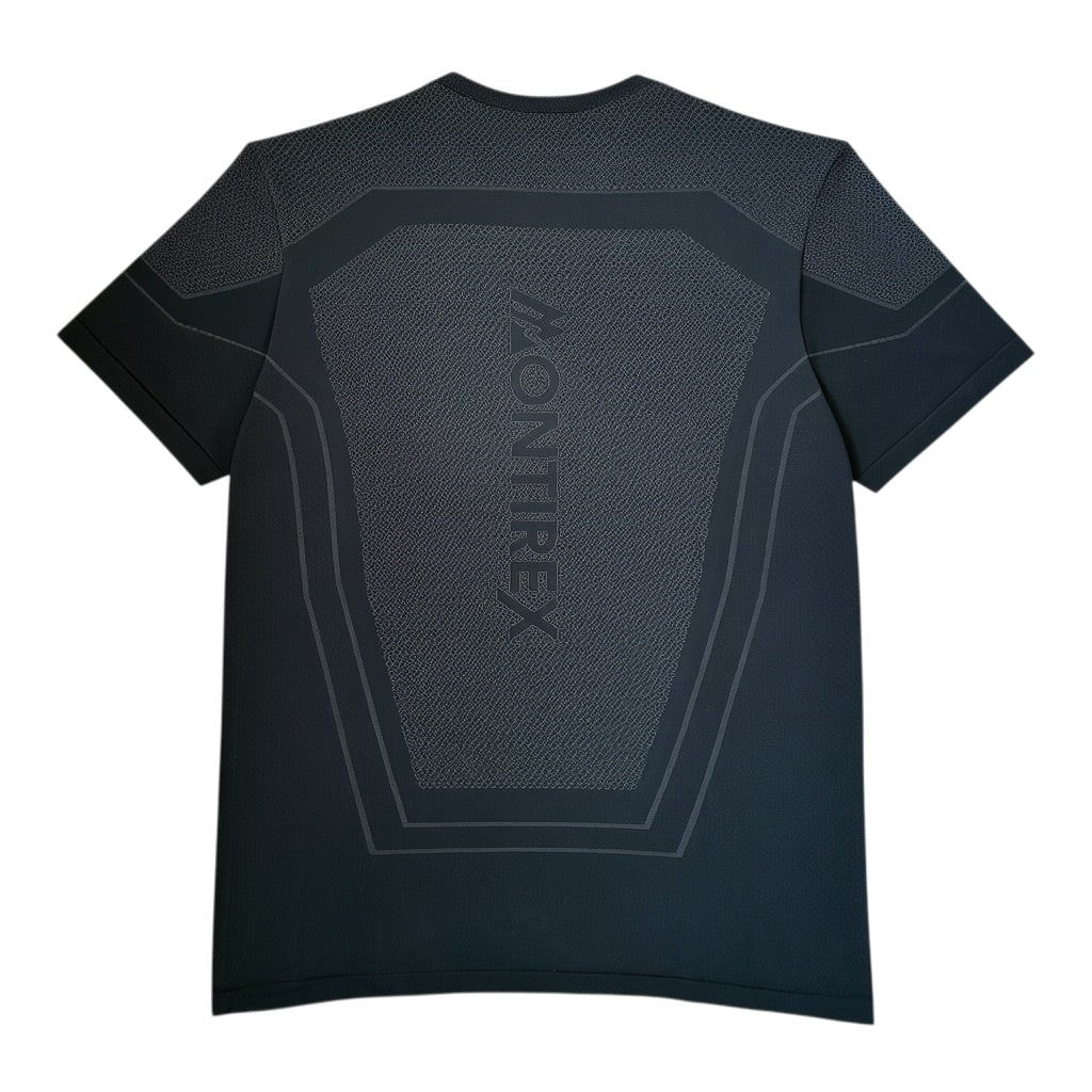 Montirex Pulse Seamless T-Shirt & Shorts Set – Black/Asphalt Grey