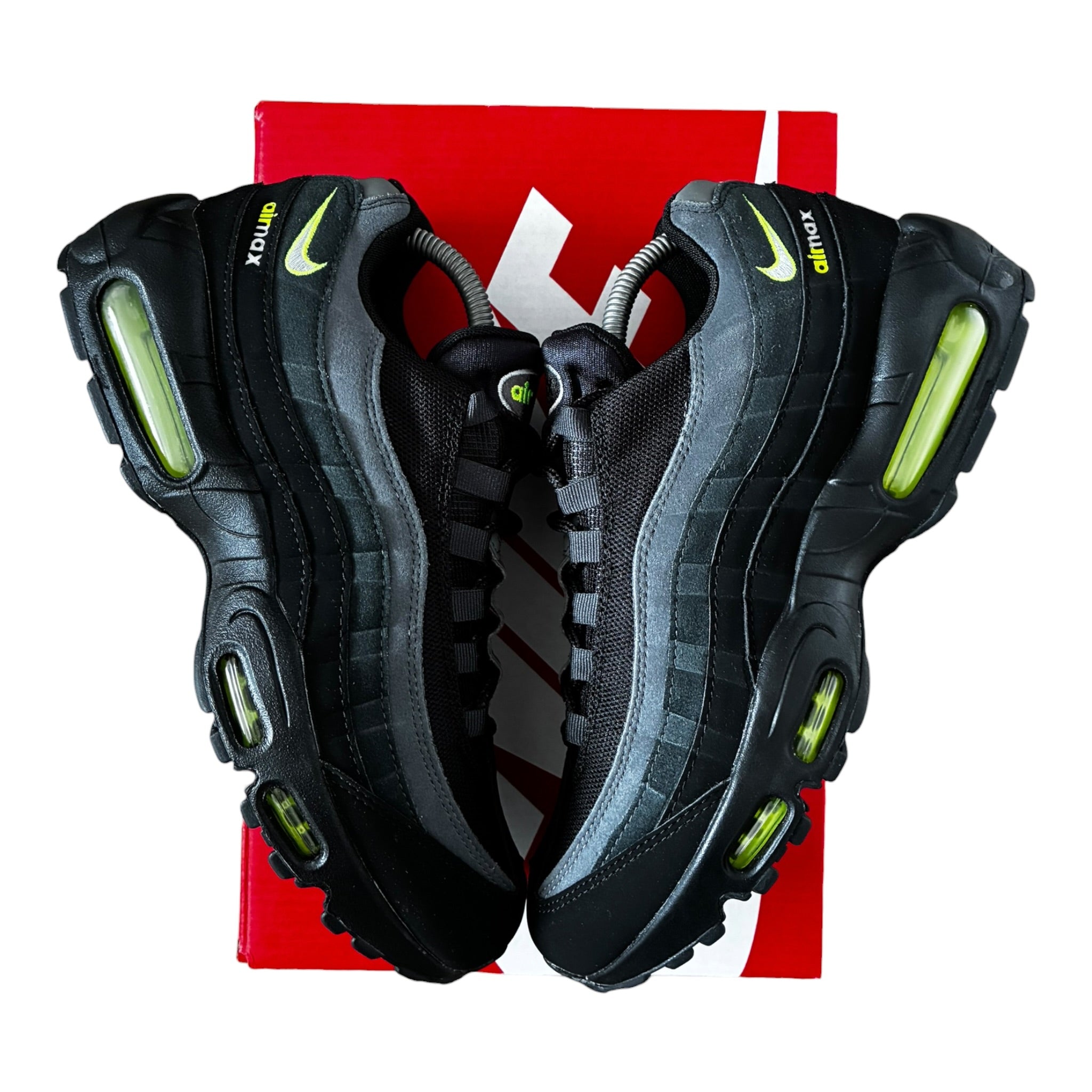 Nike Air Max 95 Black / Light Smoke Grey-Volt Retro Logo