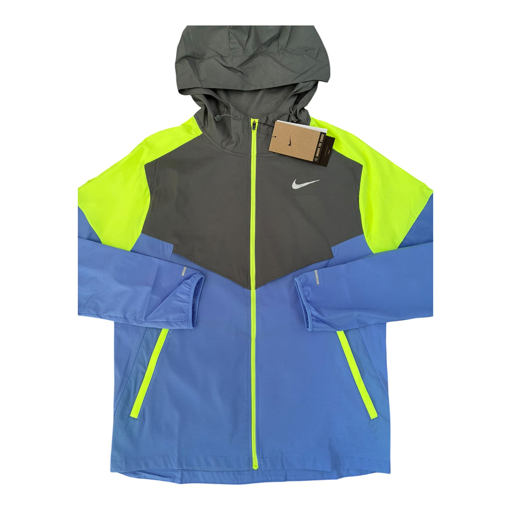 Nike Miler Repel Impossibly Light Windbreaker & Shorts Set – Royal Pulse/Smoke Grey/Volt Ice