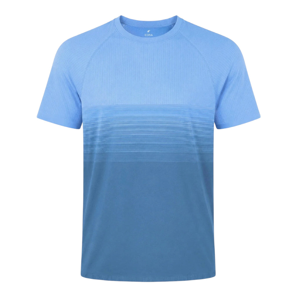 Cora X Bennett's Seamless Performance T-Shirt & Shorts Set – Blue