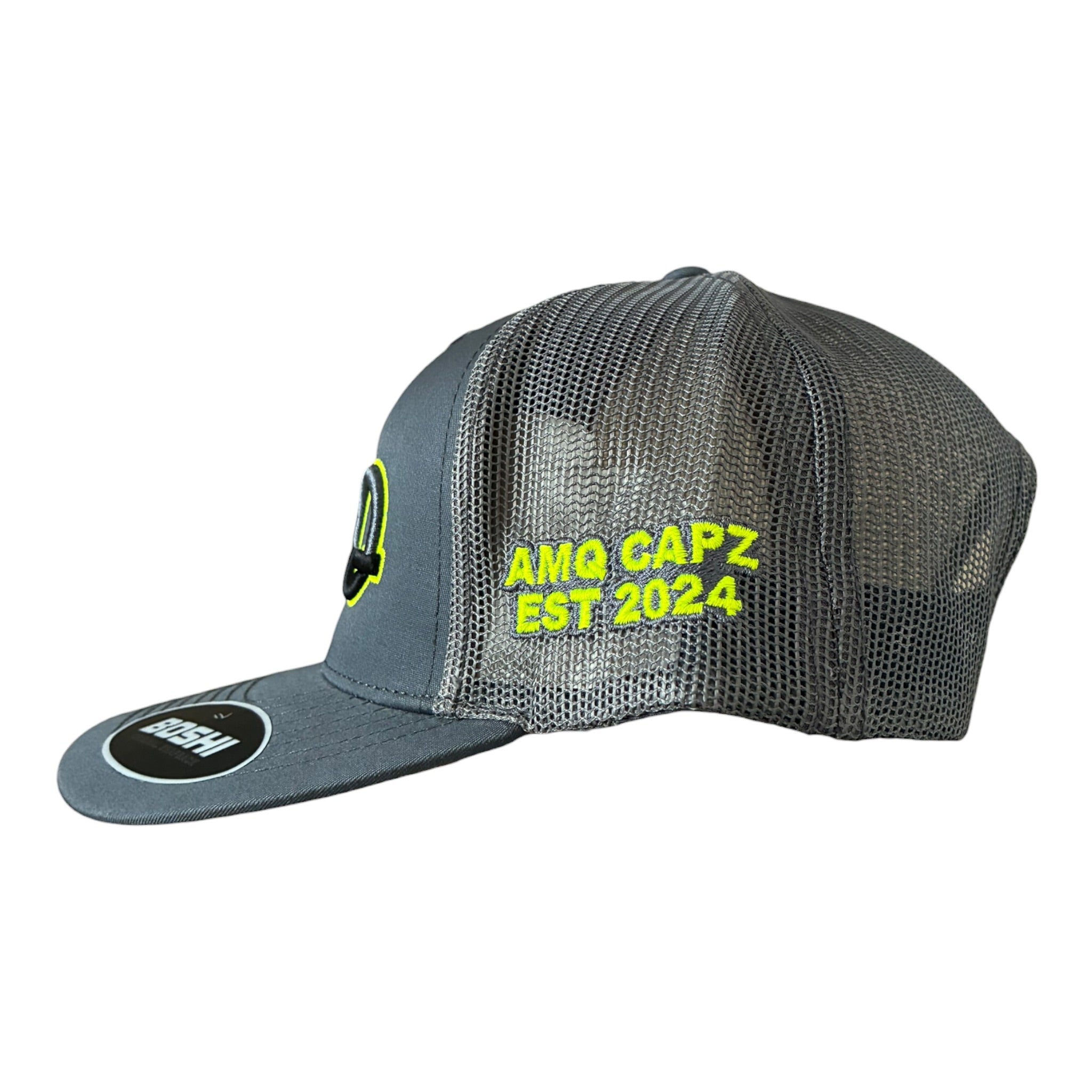 AMQ Grey / OG Neon / Black Gradient Cap - 2 for £75
