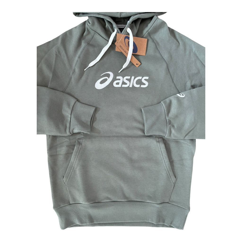 Asics Logo Fleece Pullover Tracksuit Set – Lichen Green