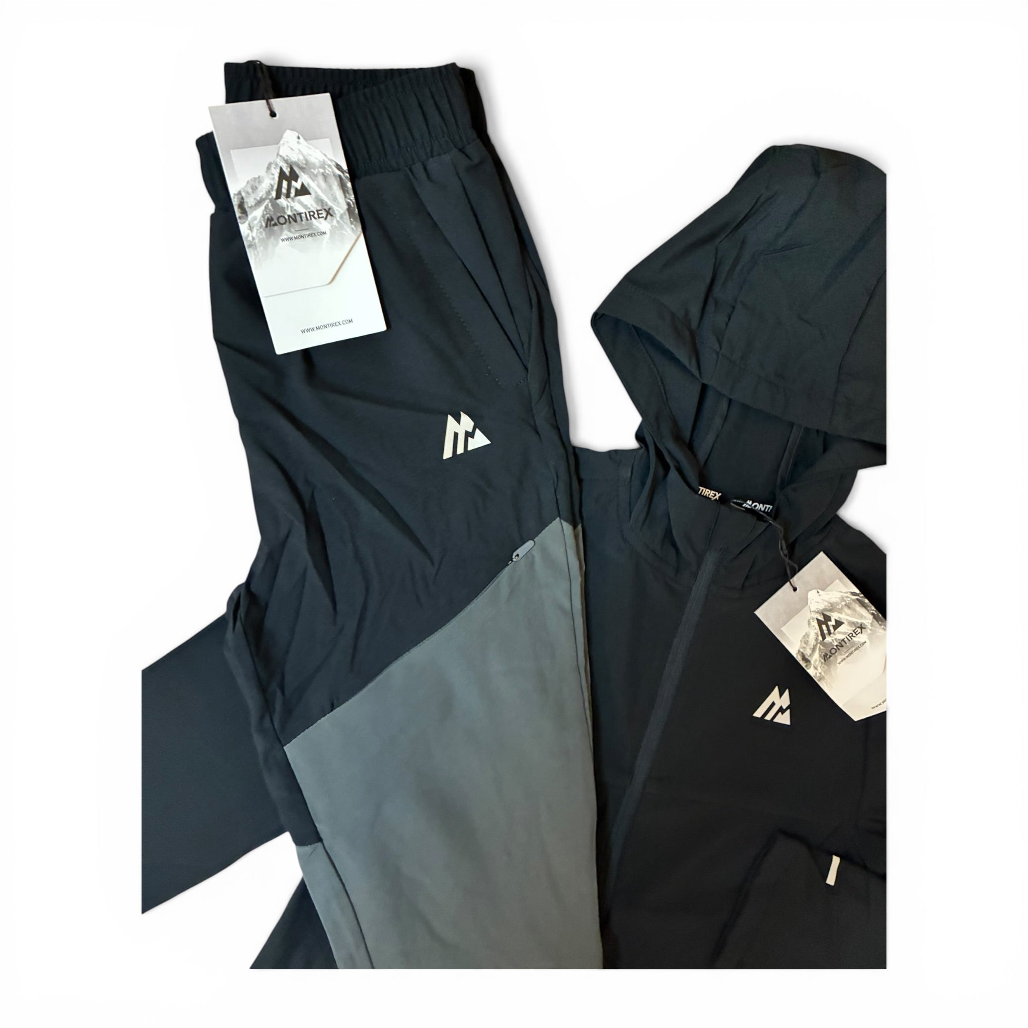 Montirex Junior Track 2.0 Windbreaker Jacket & Rush Running Pant Tracksuit Set