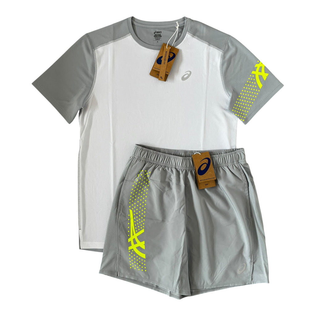 Asics Icon Two-Tone T-Shirt & Shorts Set