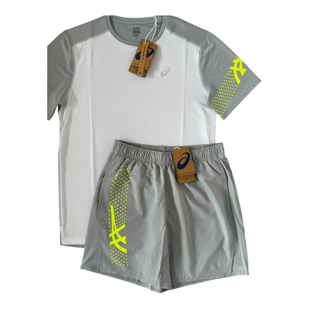 Asics Icon Two-Tone T-Shirt & Shorts Set