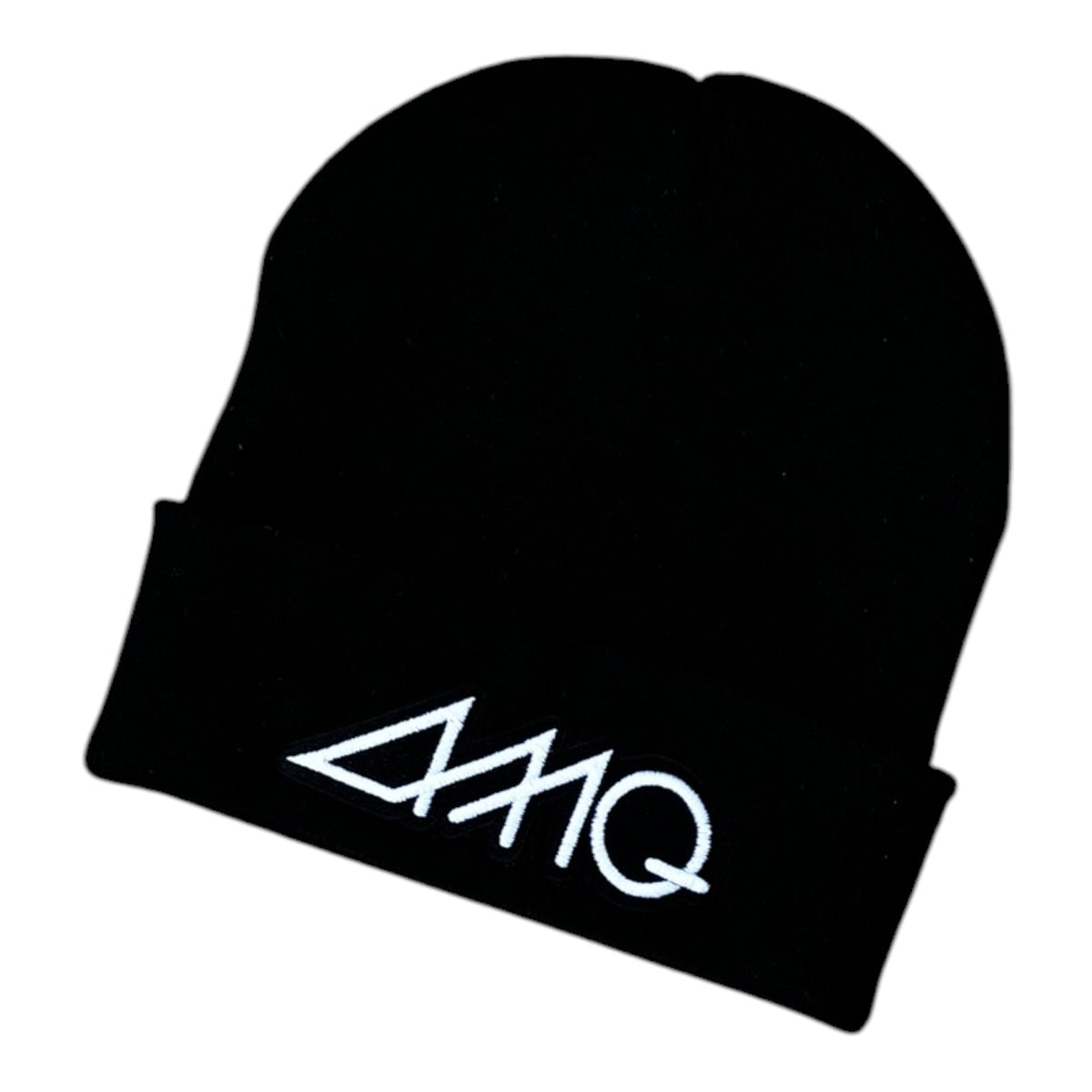 AMQ Winter Beanie Hat – Black/White – 2 for £45