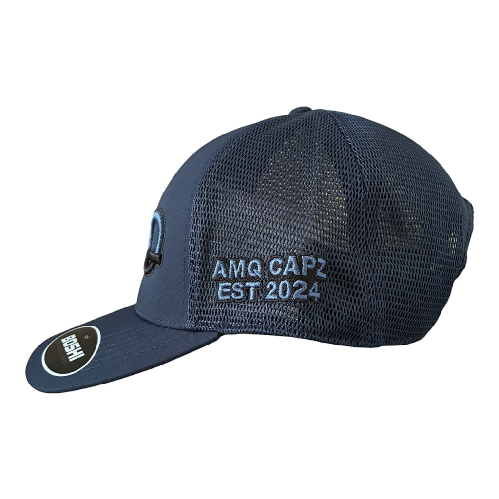 AMQ Navy / Light Blue / Black Gradient Cap - 2 for £75