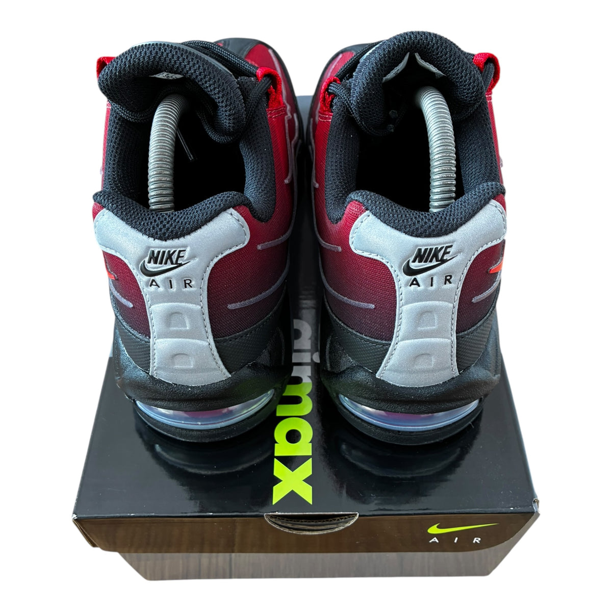 Nike Air Max 95 Big Bubble Tech Black/University Red-Tough Red