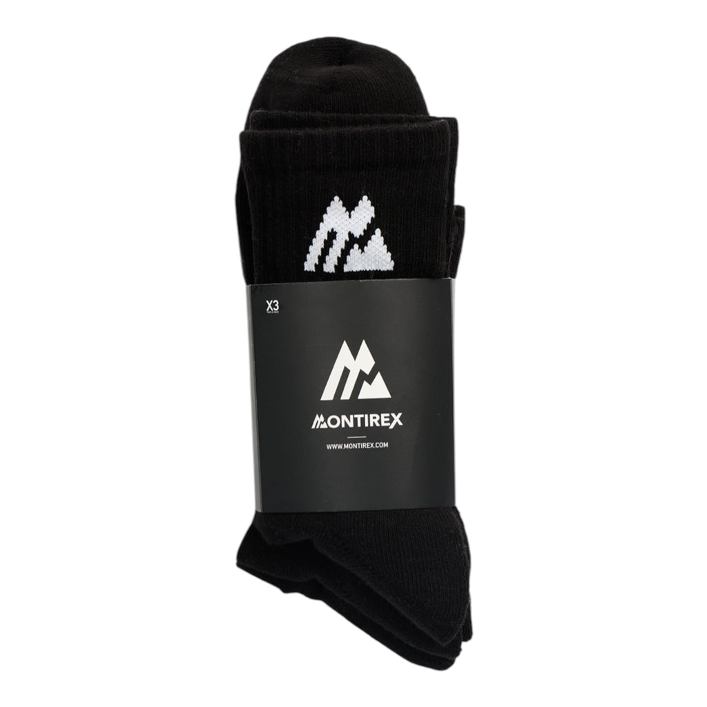 Montirex Crew Socks – Black