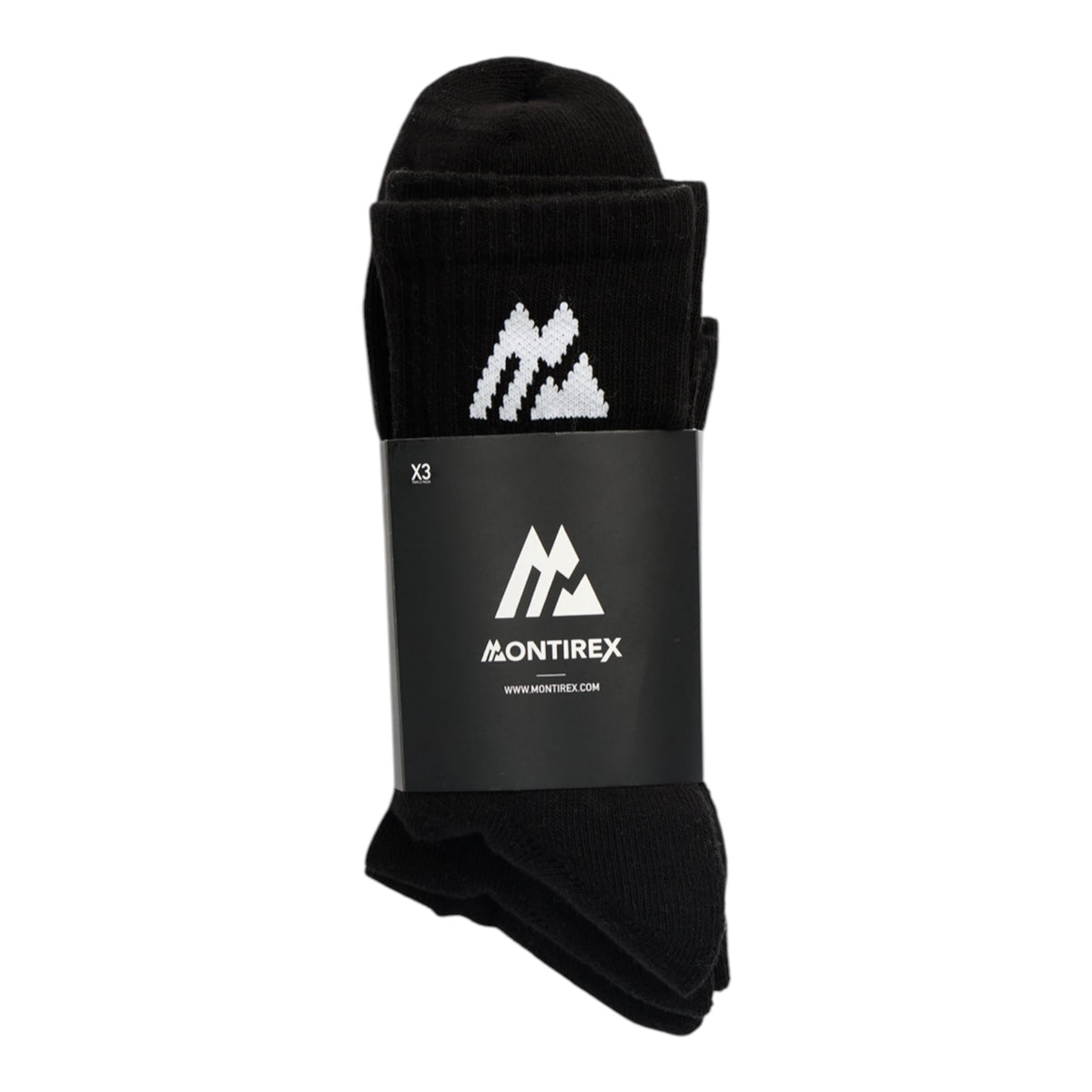 Montirex Crew Socks – Black