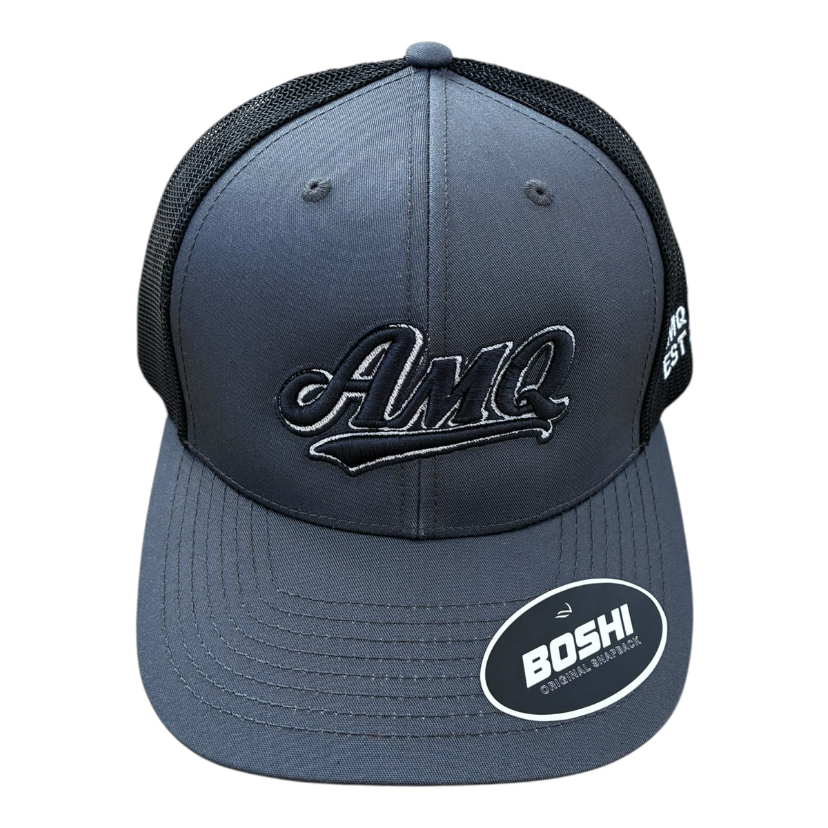 AMQ Signature Cap – Grey / Silver / Black