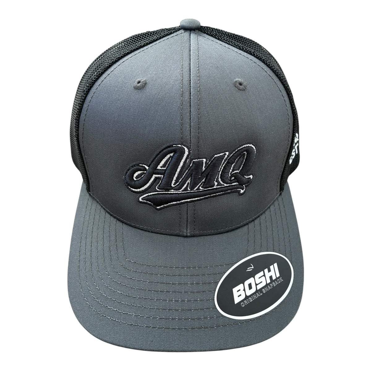 AMQ Signature Cap – Grey / Silver / Black
